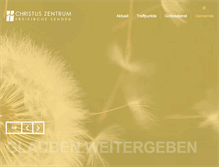 Tablet Screenshot of christuszentrum.com